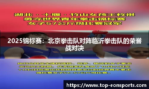 2025锦标赛：北京拳击队对阵临沂拳击队的荣誉战对决